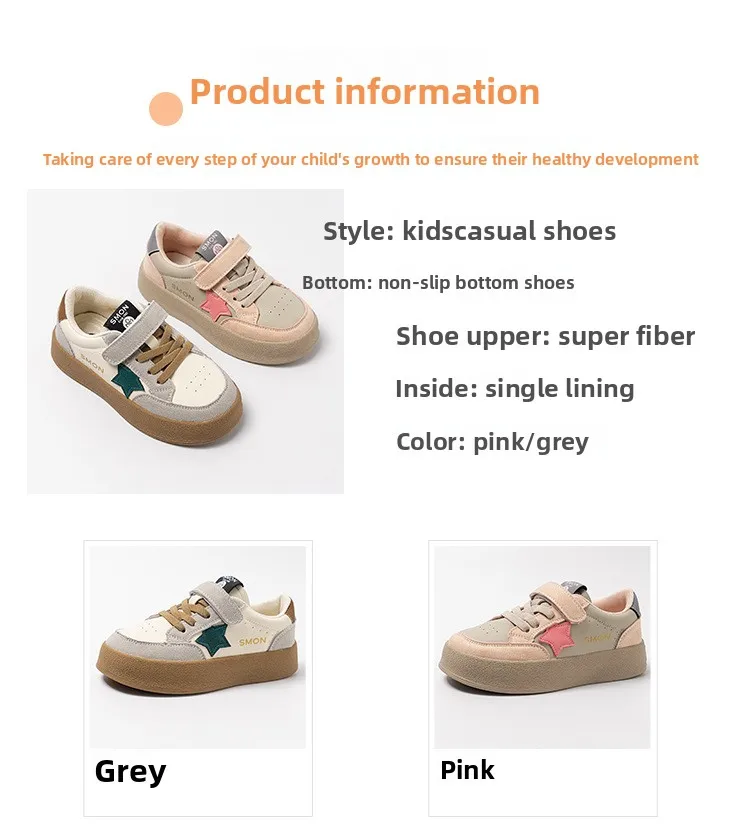 Girls Canvas Shoes Anti-slip Soft Bottom Velcro Children's Sneakers Trendy Elementary School Students Shoes Fall New Style
