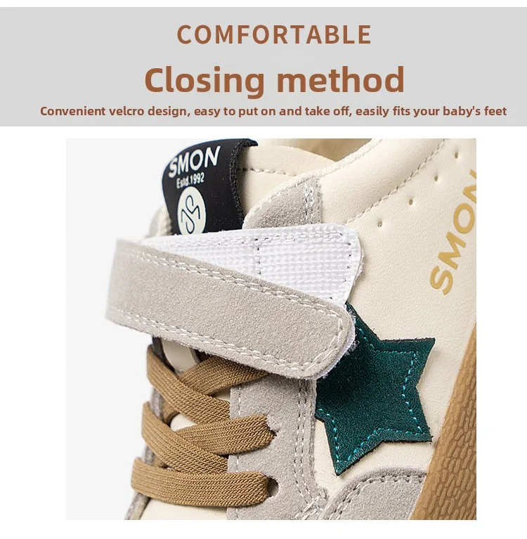 Girls Canvas Shoes Anti-slip Soft Bottom Velcro Children's Sneakers Trendy Elementary School Students Shoes Fall New Style