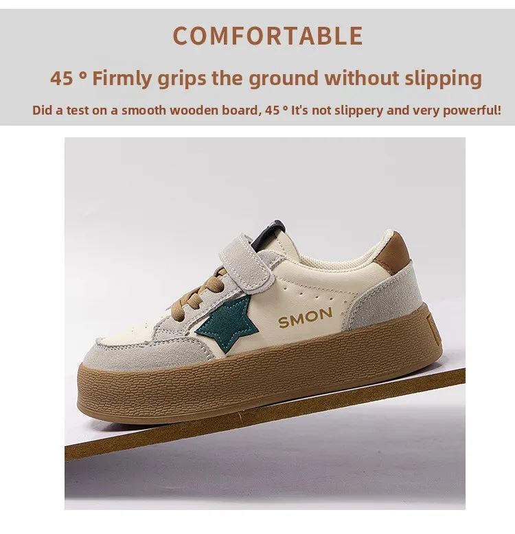Girls Canvas Shoes Anti-slip Soft Bottom Velcro Children's Sneakers Trendy Elementary School Students Shoes Fall New Style