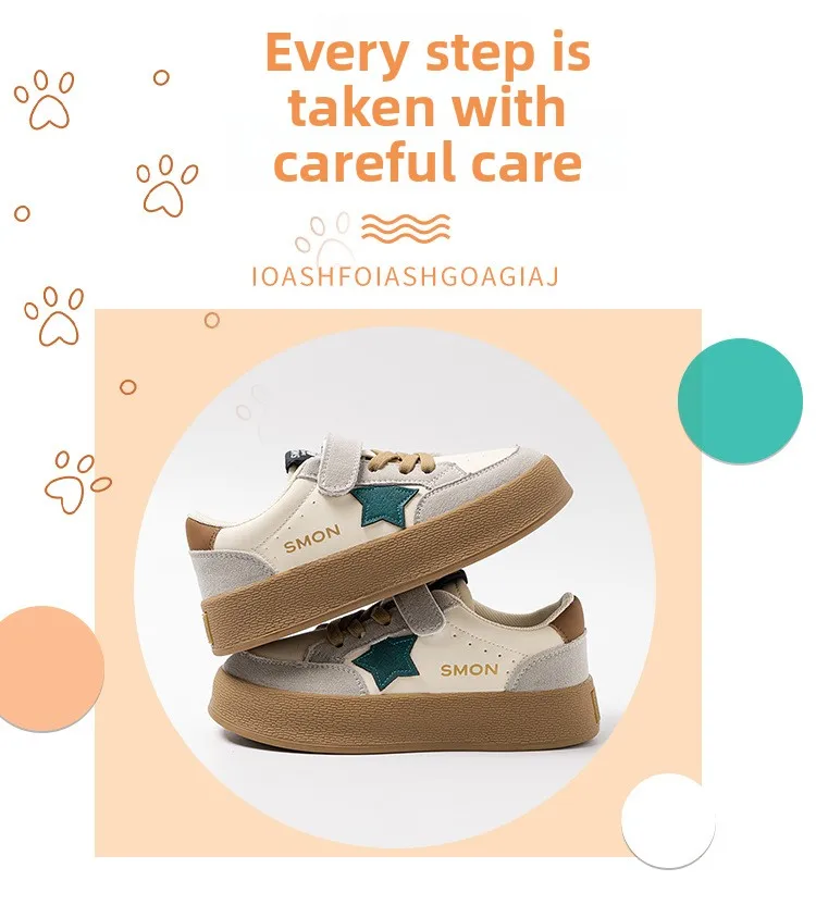 Girls Canvas Shoes Anti-slip Soft Bottom Velcro Children's Sneakers Trendy Elementary School Students Shoes Fall New Style