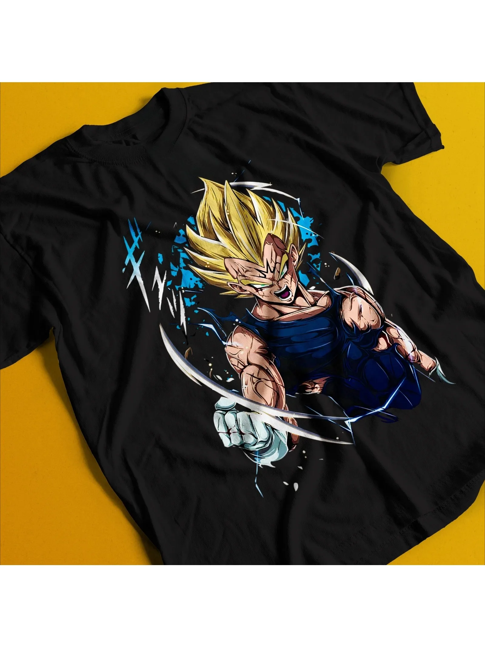 2026 Vintage Special Anime Love T-shirt Japanese Shirt Anime Vegeta - Majin Form T-shirt, Men's Round Neck Short-sleeved Shirt