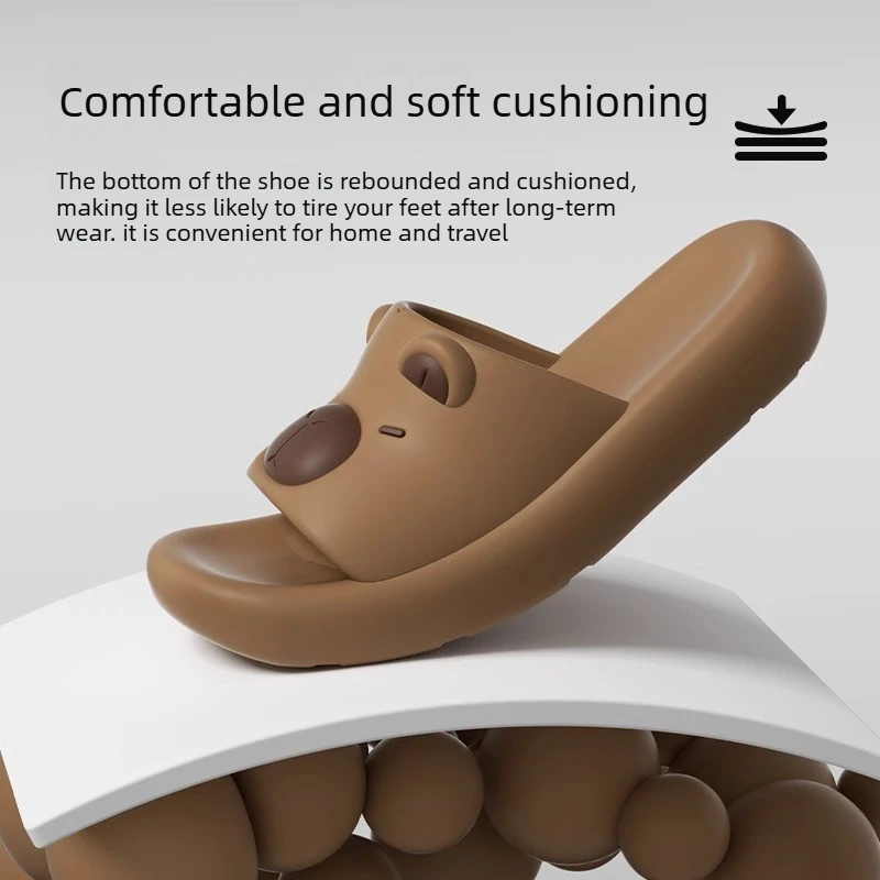 New Home Non-slip Soft Bottom Parent-child Slippers Lovable Kapibala Children's Sandals Slippers for Boys and Girls