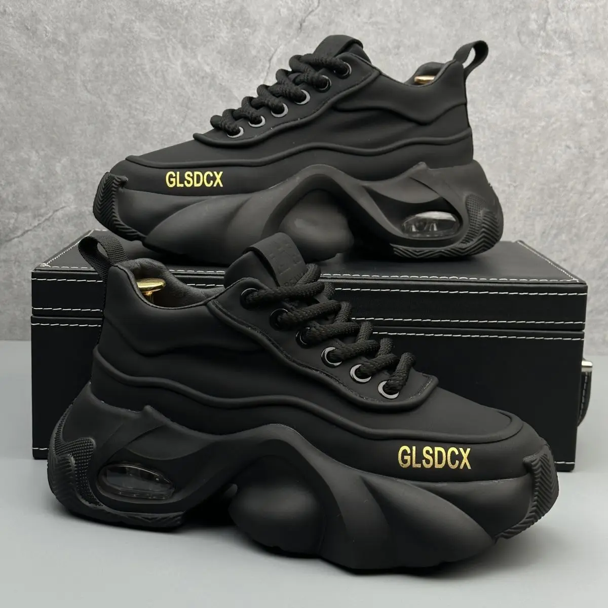 Designer Style Men Shoes Autumn Winter Comfortable Men's Thick Platform Sneakers Fashion Casual Shoes Sports Trainers Tenis