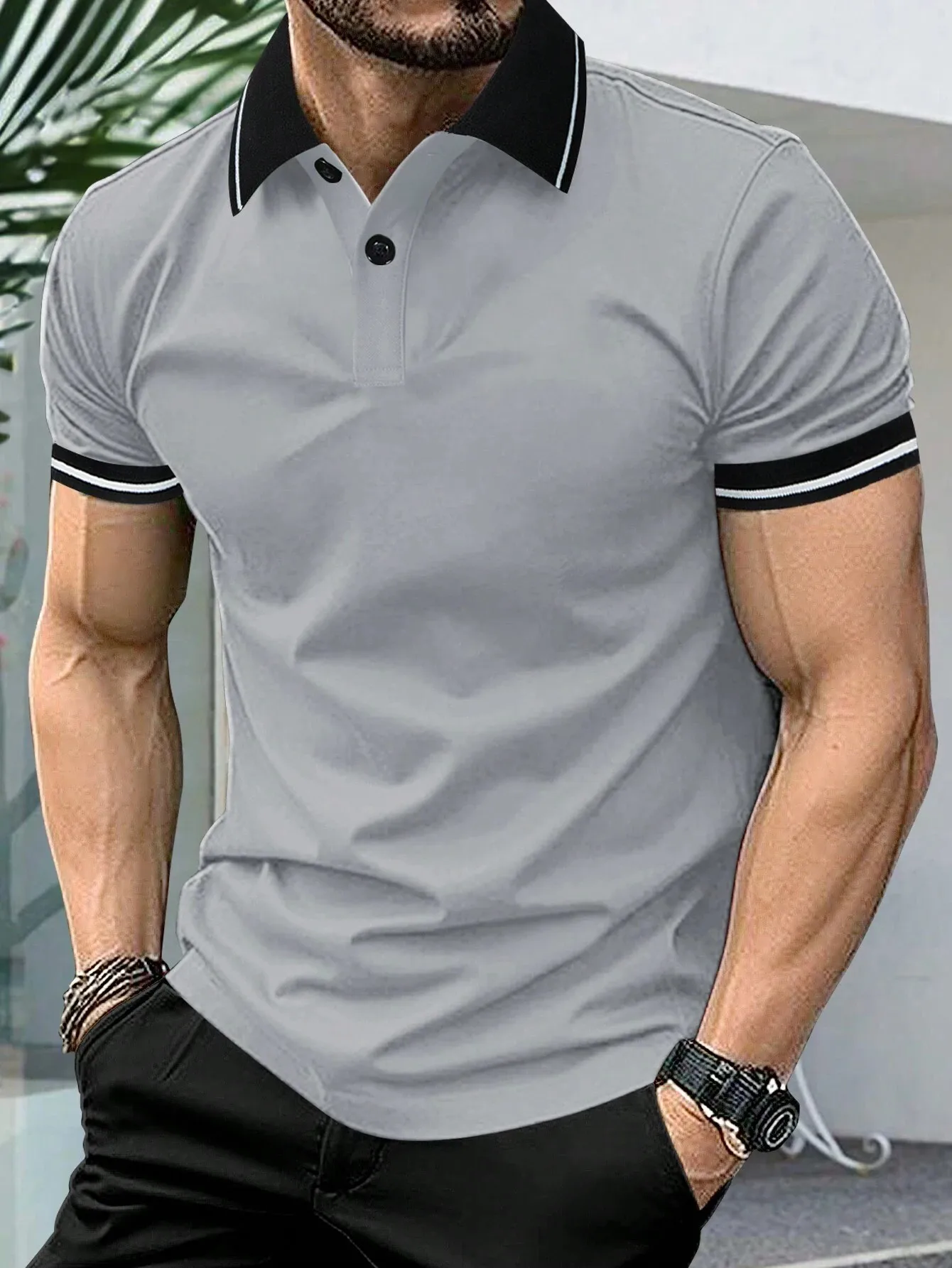 2026 Summer Men's Short-Sleeved Polo 3D Print Shirt - Breathable Lightweight Casual Simple and Versatile Men's Clothing
