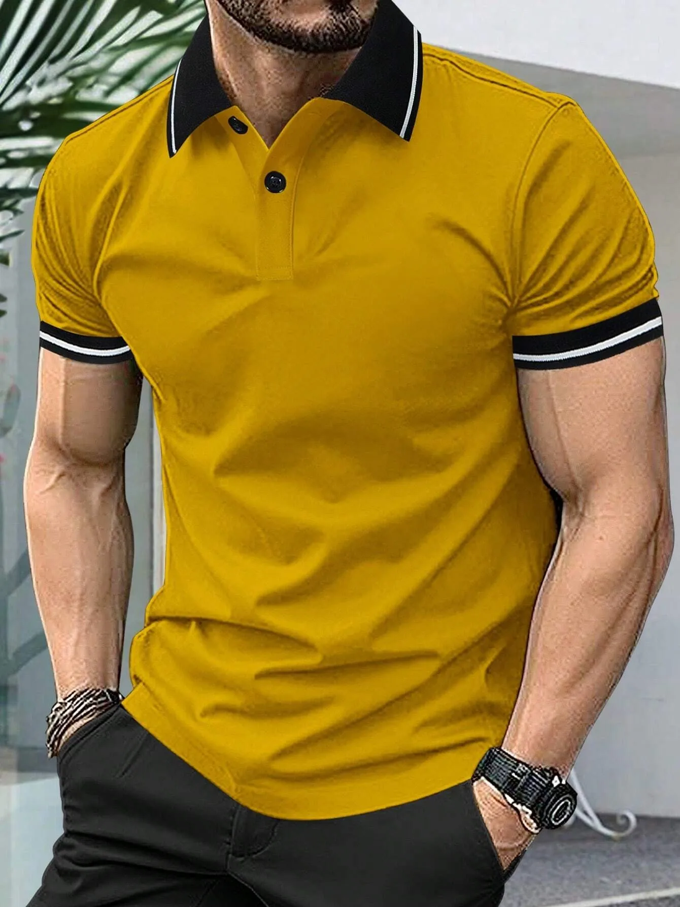 2026 Summer Men's Short-Sleeved Polo 3D Print Shirt - Breathable Lightweight Casual Simple and Versatile Men's Clothing