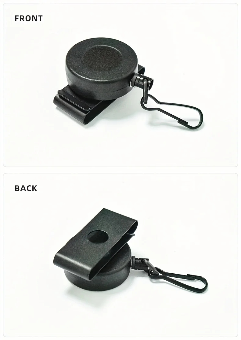 Anti-Loss Retractable Easy-pull Keychain with Belt Clip Steel Wire Rope and High Rebound Elastic Keyring