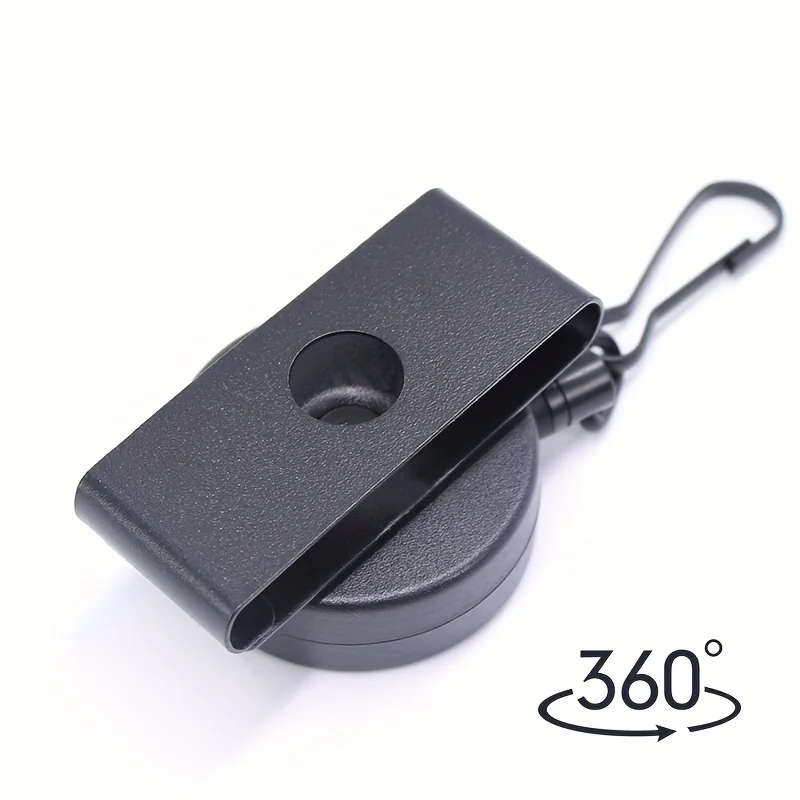 Anti-Loss Retractable Easy-pull Keychain with Belt Clip Steel Wire Rope and High Rebound Elastic Keyring