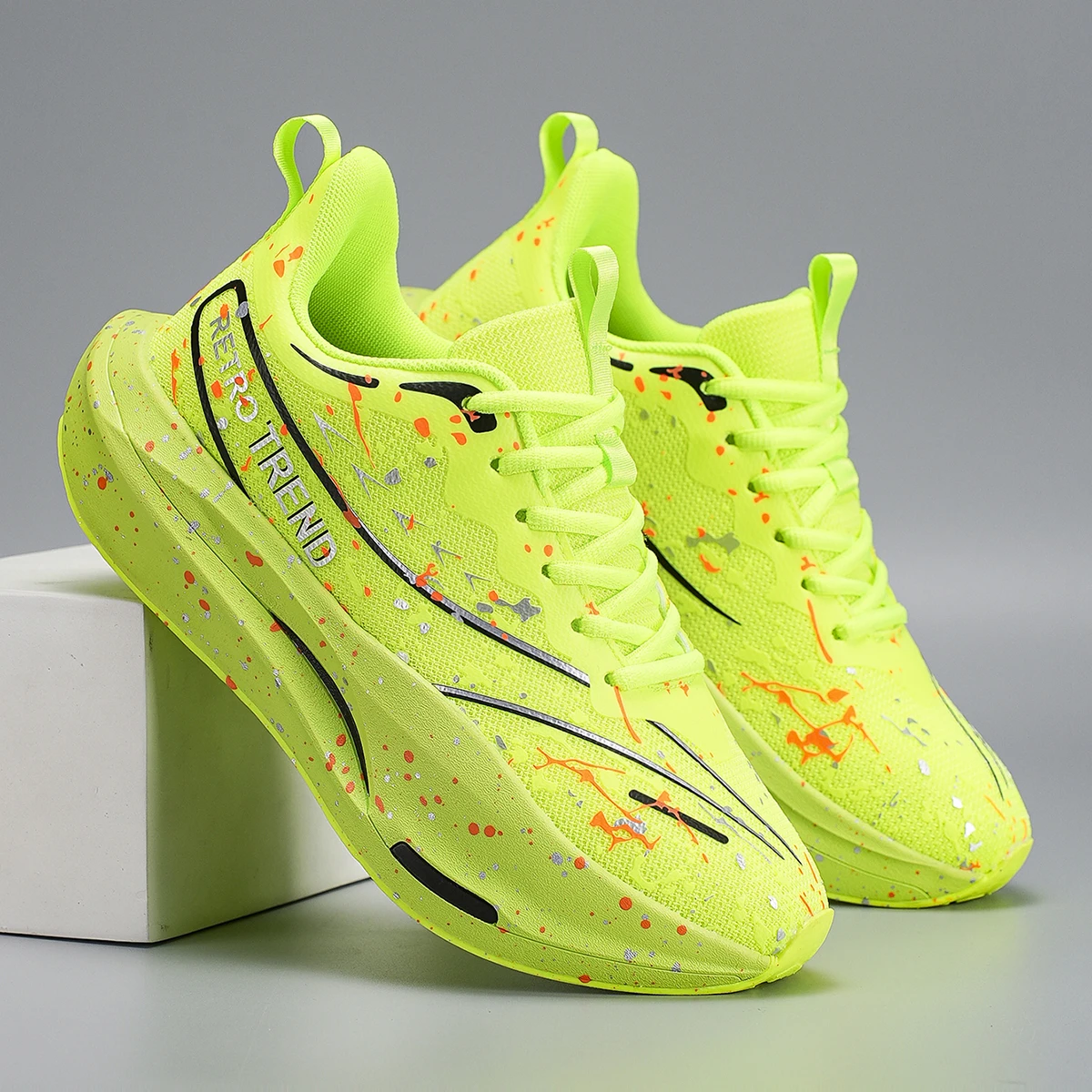 Marathon Running Shoes Carbon Board Big Size 48 Men Sports Breathable Lightweight Women's Comfortable Athletic Outdoor Sneakers