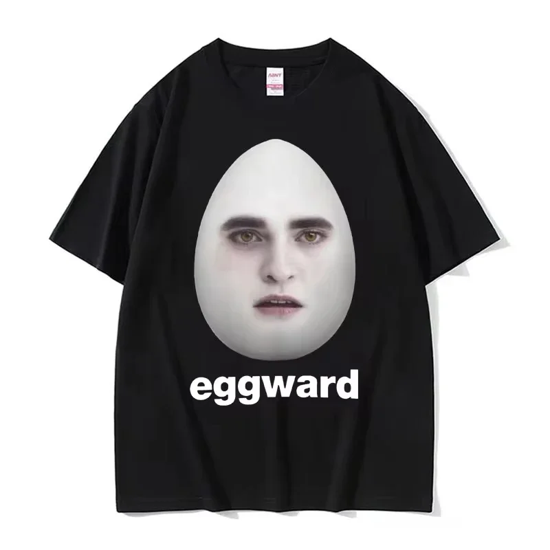Hot Twilight Eggward Funny Meme T Shirt Edward Cullen Parody Humor Tshirt Women Casual Short Sleeve T-shirt Aesthetic Clothes