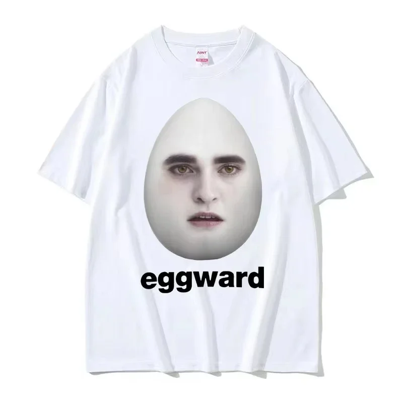 Hot Twilight Eggward Funny Meme T Shirt Edward Cullen Parody Humor Tshirt Women Casual Short Sleeve T-shirt Aesthetic Clothes