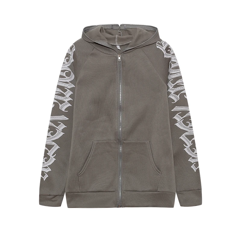 Fashion Women's Monochrome Monogrammed Kepeng Hoodie Long-Sleeved Sweater Autumn New Europe And the United States Style