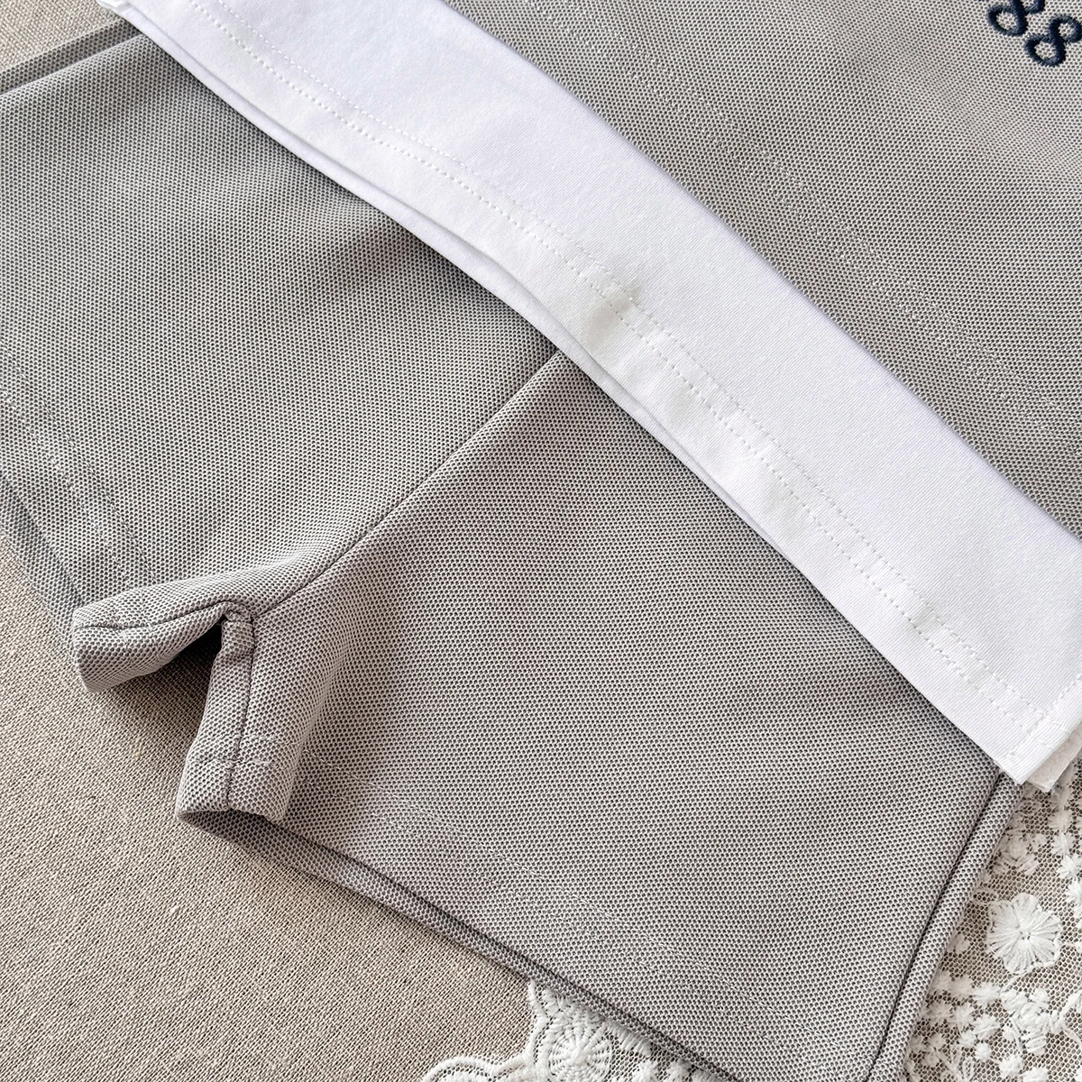 2Pcs Toddler Baby Boy Outfits Summer Short Sleeve Hooded Letter Print Knit Tops and Elastic Waist Shorts Set