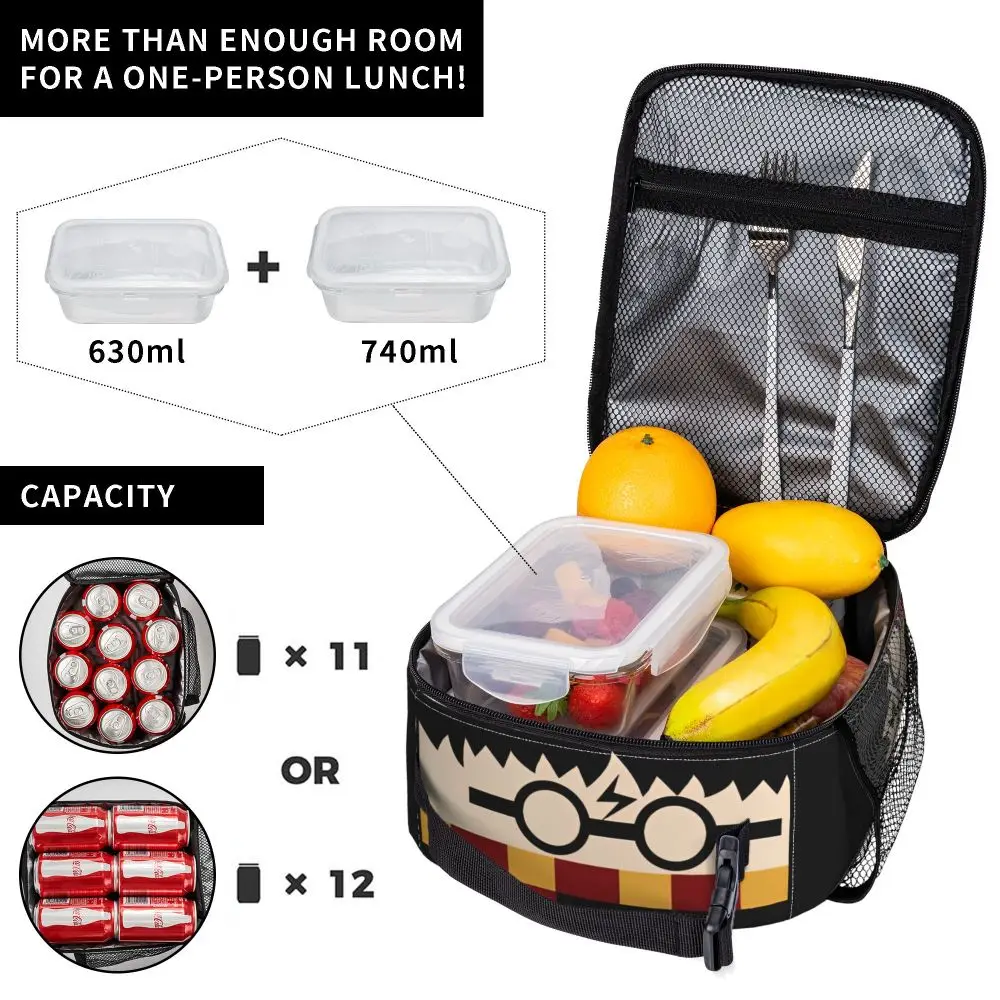 Insulated Lunch Box Harries Movie P-Potters Magic World Merch Storage Food Box New Arrival Thermal Cooler Lunch Box For Picnic