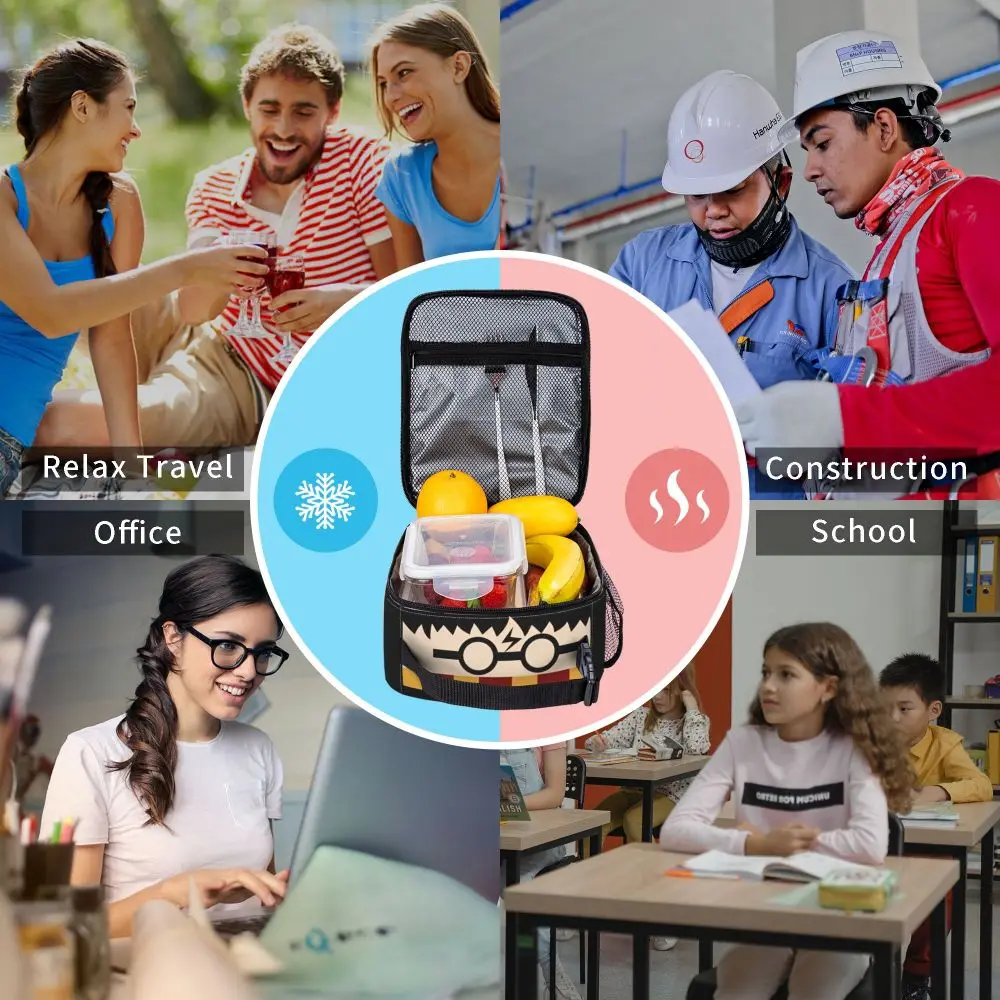 Insulated Lunch Box Harries Movie P-Potters Magic World Merch Storage Food Box New Arrival Thermal Cooler Lunch Box For Picnic