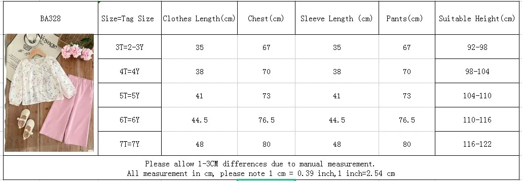 Kids Clothes Girls Spring Fashion Floral Jacquard Chiffon Long-sleeved Top + Wide-leg Pants Sets Children's Daily Casual Wear