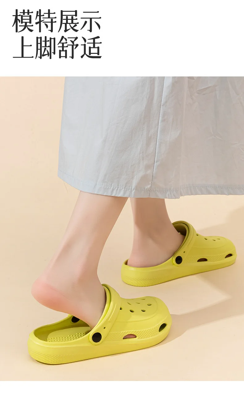 Unisex Summer Slippers EVA Clogs for Women Men Breathable Home Sandals