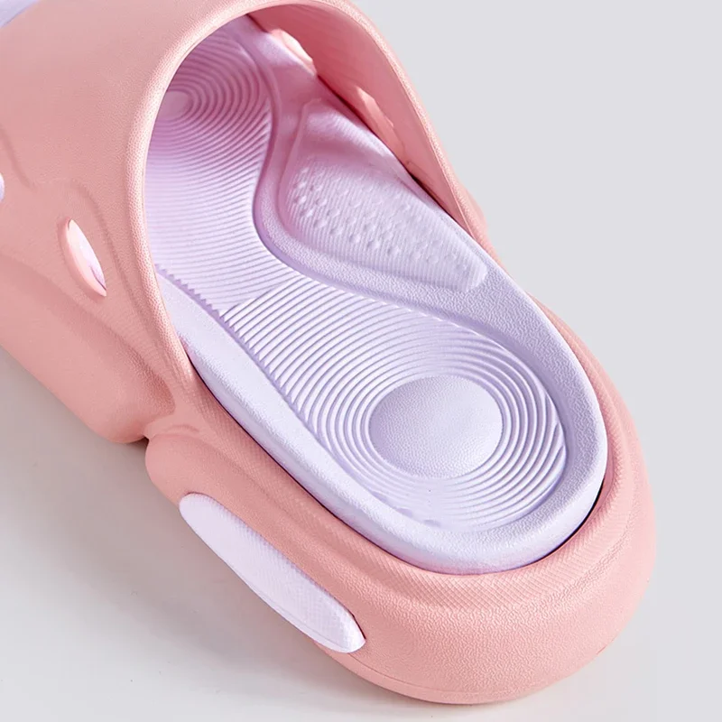 Sport Style Thick Bottom Slippers For Women Men Fashion Design Beach Platform Slides Woman Bathroom Non-Slip Flip Flops Female