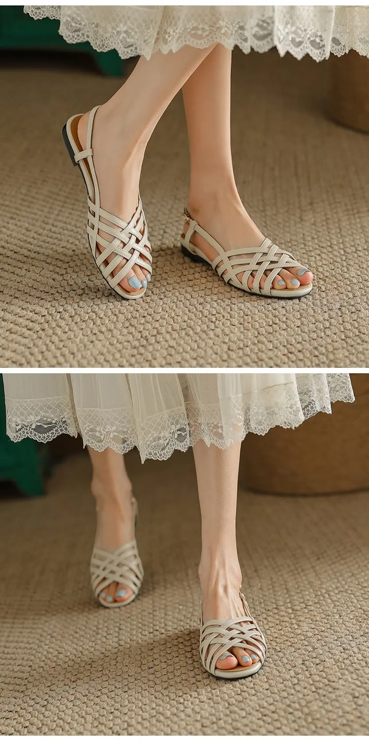 Women's Sandals Flats Casual Fashion Shoes Designer Dress Slippers New Comfort Walking Beach Flip Flops Elegant Female Slides