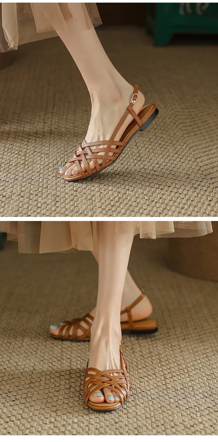 Women's Sandals Flats Casual Fashion Shoes Designer Dress Slippers New Comfort Walking Beach Flip Flops Elegant Female Slides