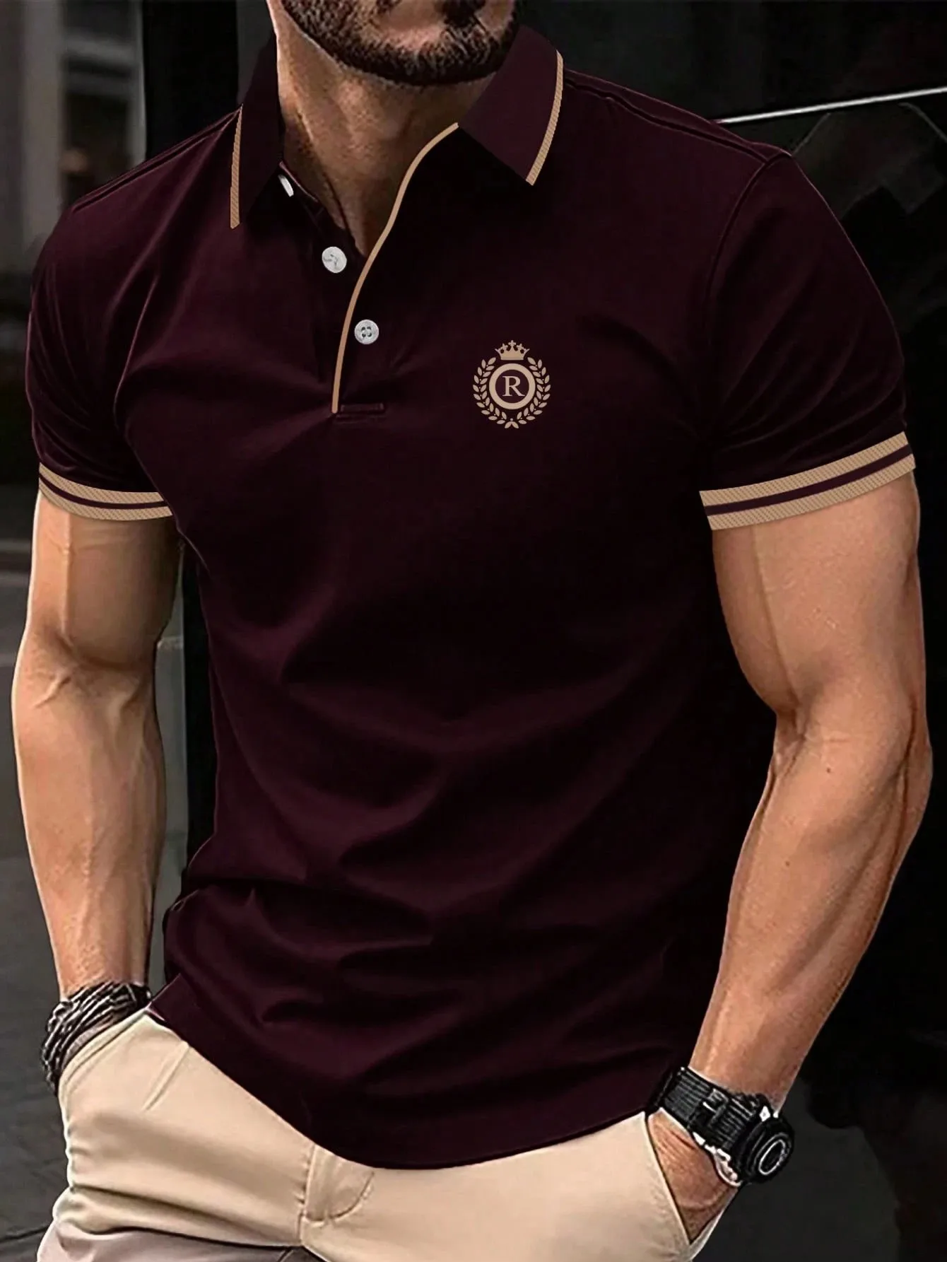2026 Summer Men's Short-Sleeved Polo 3D Print Shirt - Breathable Lightweight Casual and Fashionable Men's Clothing