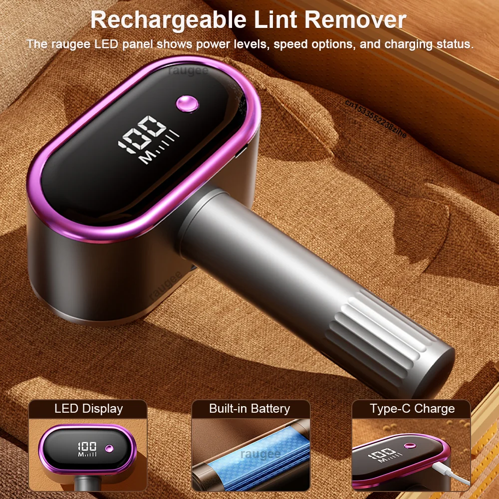 Electric Hair Ball Trimmer USB Lint Shaver High-Speed Double Motor Clothes Lint Remover For Clothes Fluff And Pellet Removal