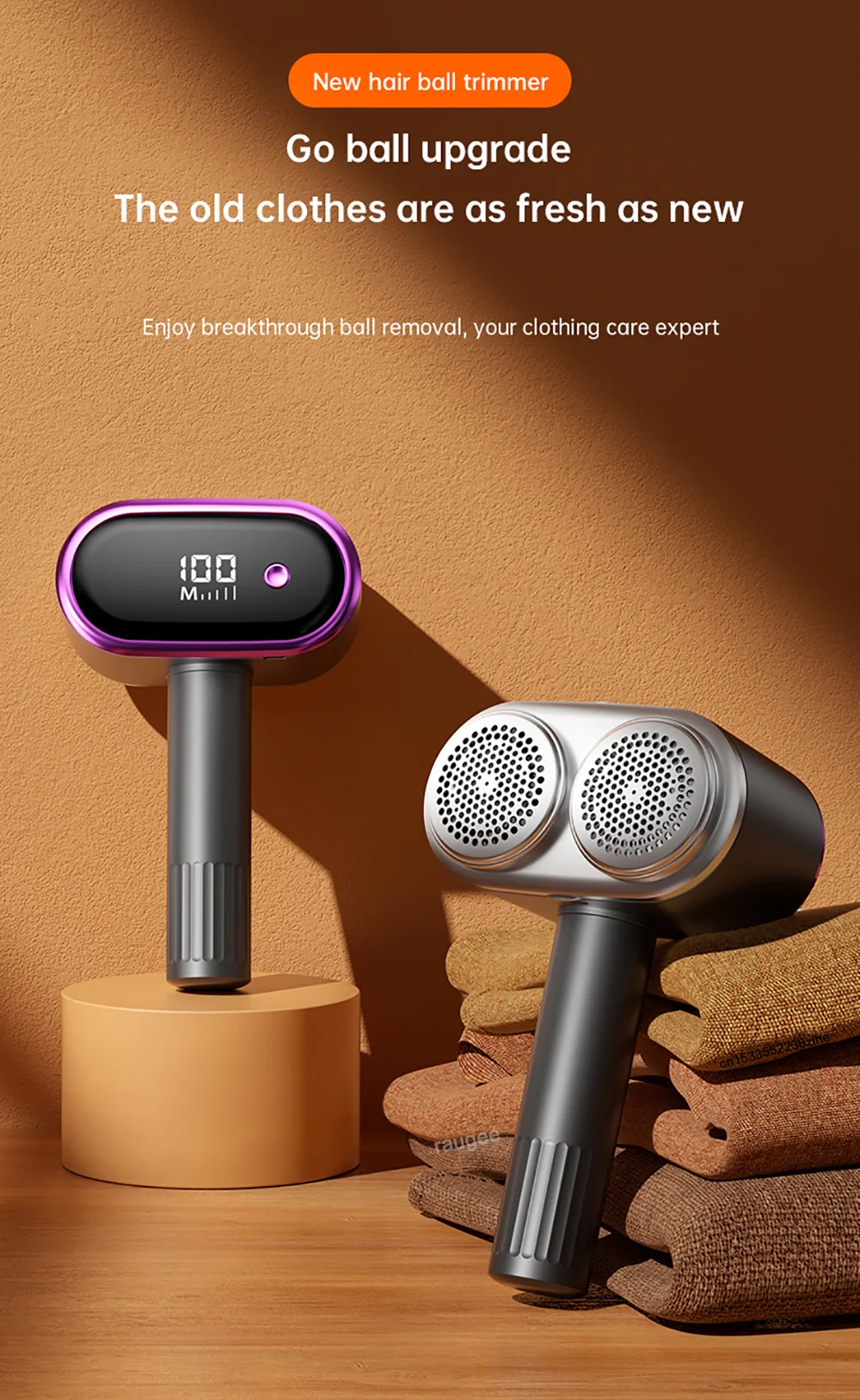 Electric Hair Ball Trimmer USB Lint Shaver High-Speed Double Motor Clothes Lint Remover For Clothes Fluff And Pellet Removal