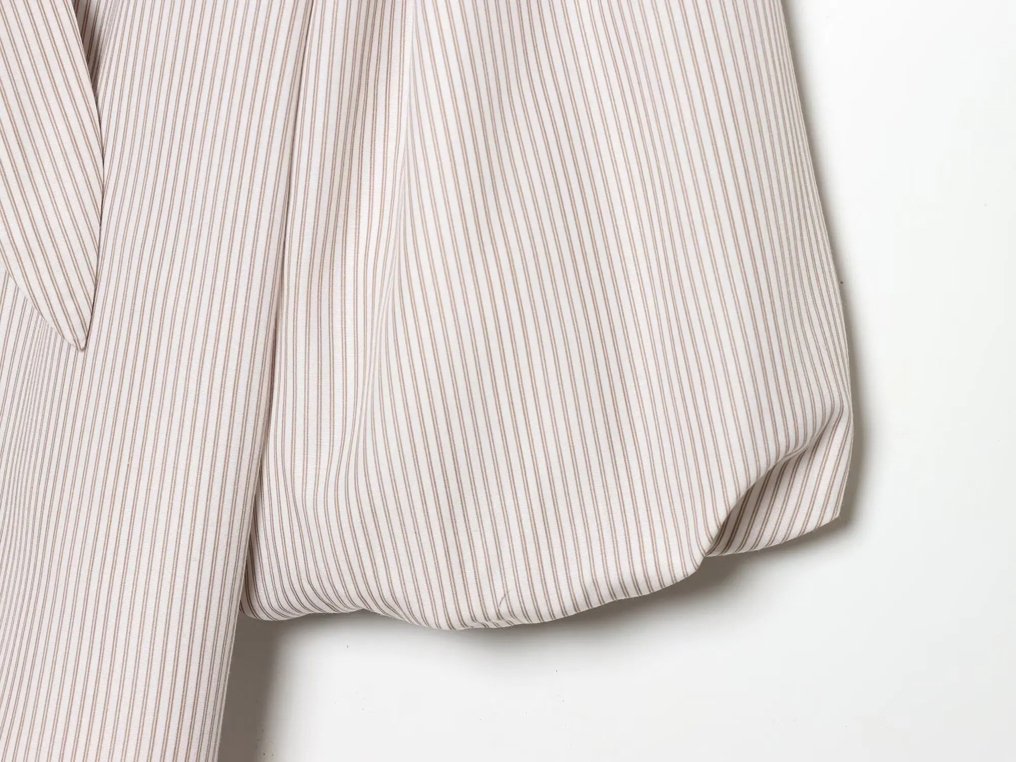 KONDALA Casual Chic Bow Striped Shirt Women's Elegant Commute Half Sleeve Shirt New 2026 Spring Summer Fashion Holidays Lady Top