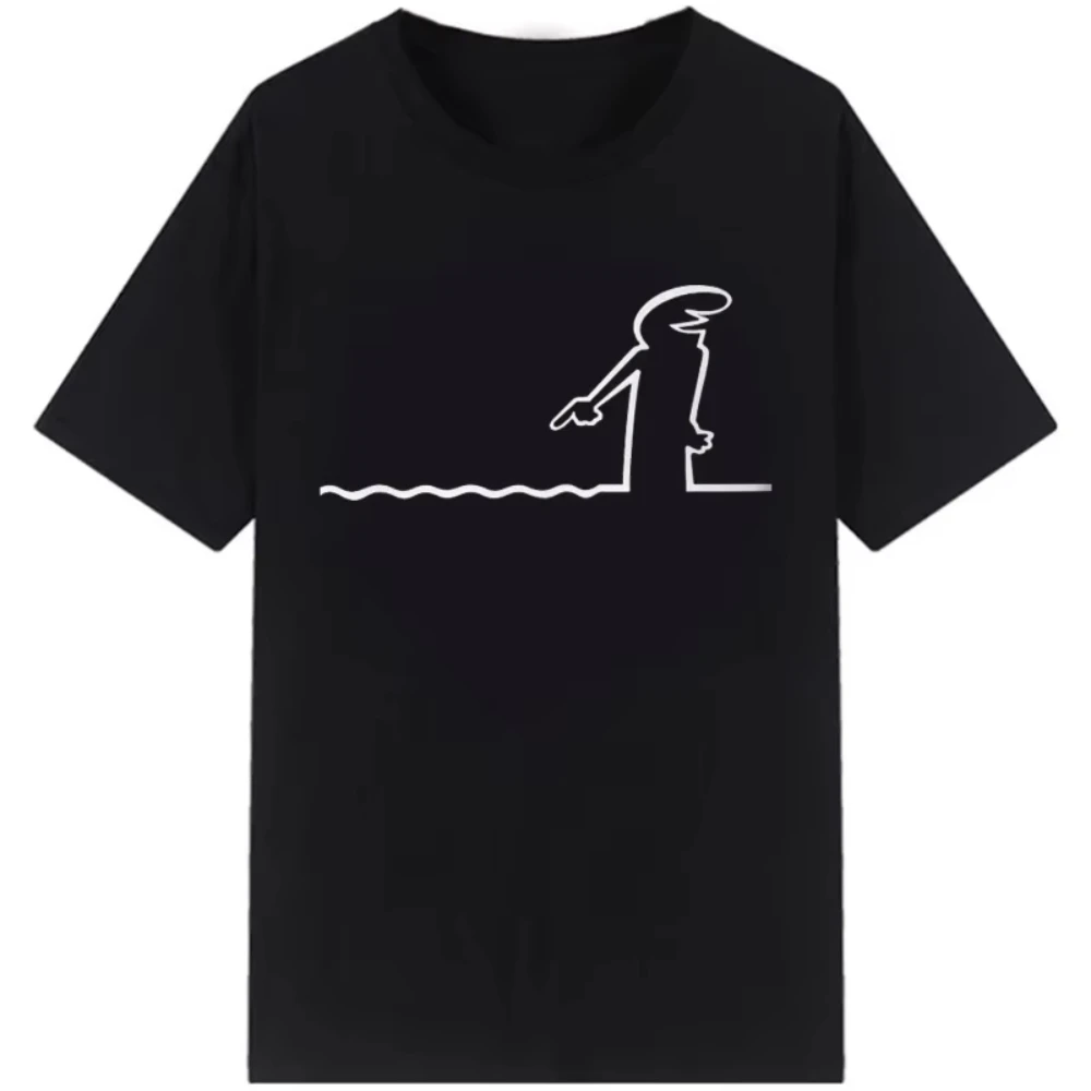 Osvaldo Cavandoli La Linea Cartoon Print TShirt Men Women Unisex Streetwear Fashion Tees Casual Shirt Basic Round Neck Tops