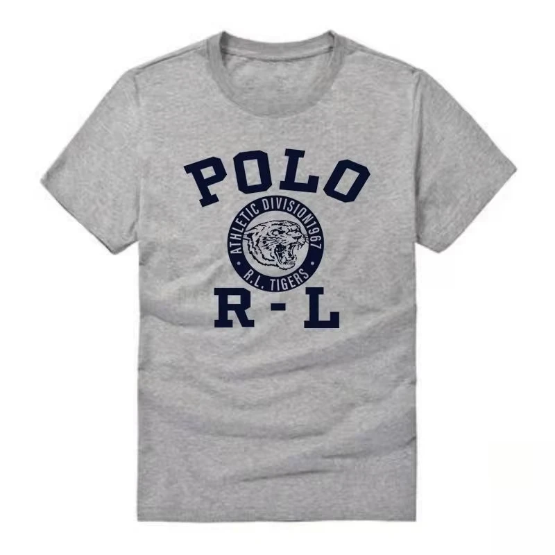 2026 Fashion Brand Tiger Head Print Men's Short-sleeved T-shirt Summer Casual Comfortable Versatile Top Daily Commute T-shirt