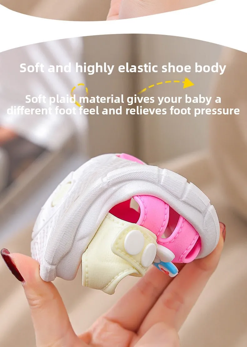 2026 Summer Baby Sandals Boys Girls Soft Sole Comfortable Beach Shoes Cute Cartoon Designs Breathable Toddler Sandals 1-4 Years