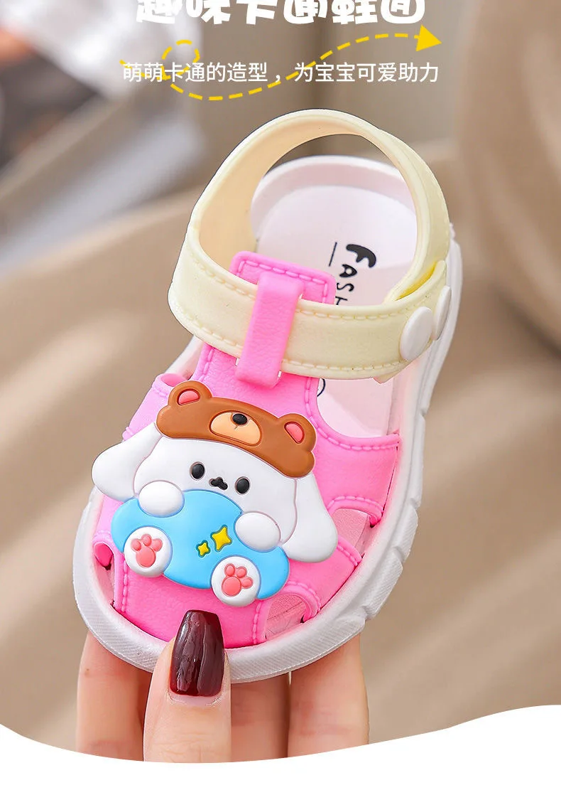 2026 Summer Baby Sandals Boys Girls Soft Sole Comfortable Beach Shoes Cute Cartoon Designs Breathable Toddler Sandals 1-4 Years