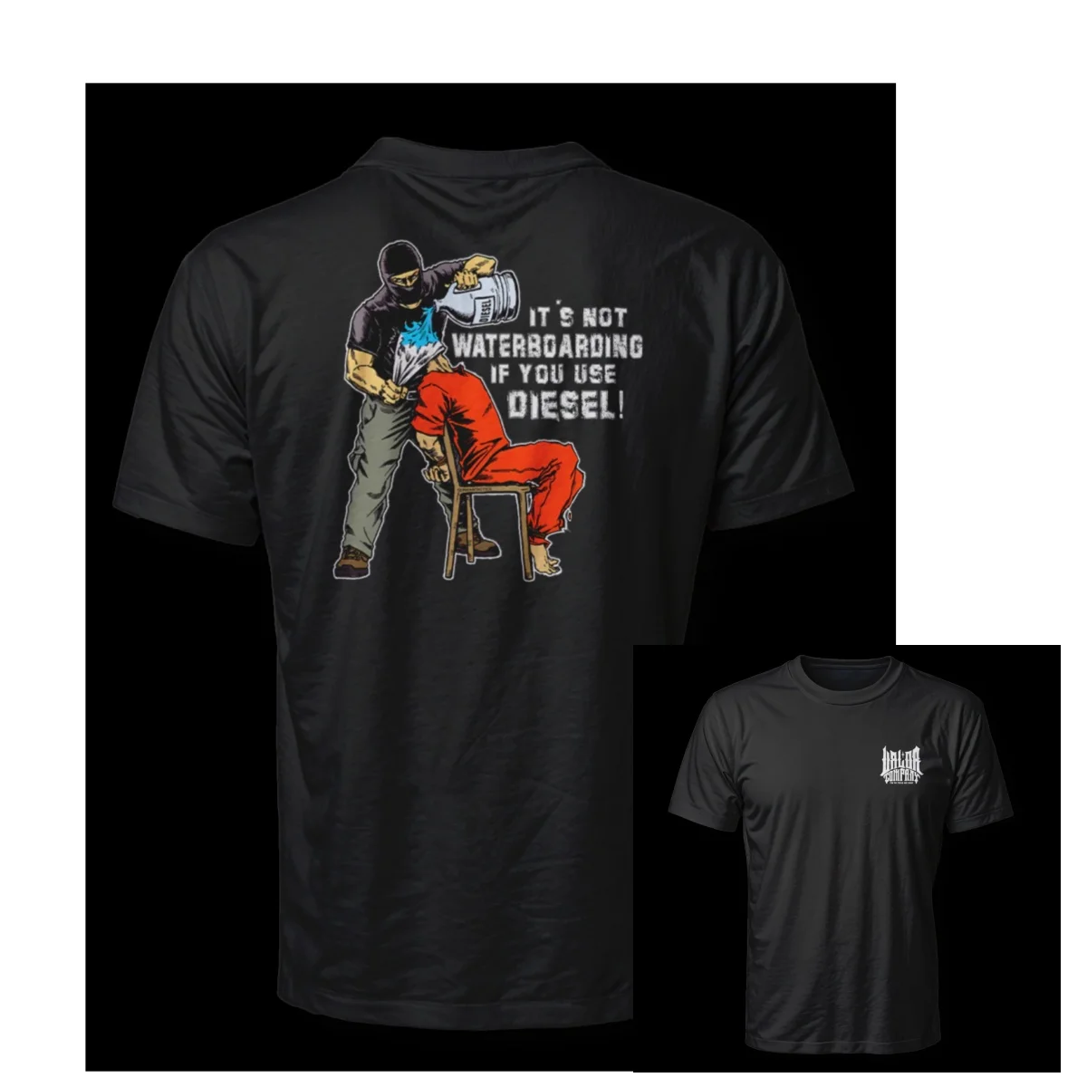 Trendy Military Tactics, Humorous Phrases, Diesel Outdoor Sports and Leisure T-shirts, Men's and Women's Luxury Brand Tops