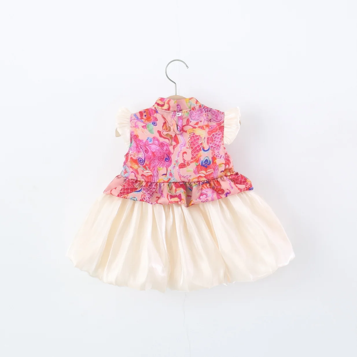 Baby Dresses Summer Floral Chinese-Style Girls Dresses Adorable Cheongsam-Style Baby Girls Dresses