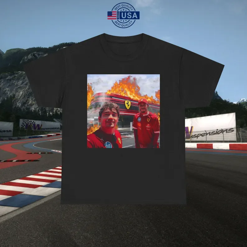 2026 Team on Fire Charles Leclerc and Lewis Hamilton | Perfect for Ferrari F1 Fans & Fathers Day Gifts Ins Y2k