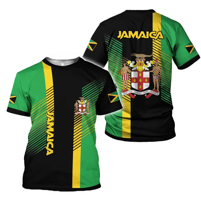 Jamaica Lion Of Judah T-Shirt Men Women Reggae Rasta Flag Graphic Tee Football jersey, outdoor sports, street casual fashion