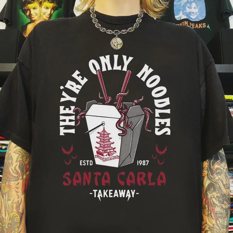 Lost Boys "" They're Just Noodles "T-shirt," Santa Clara "retro Movie T-shirt, Summer New Unisex Casual Fashion T-shirt