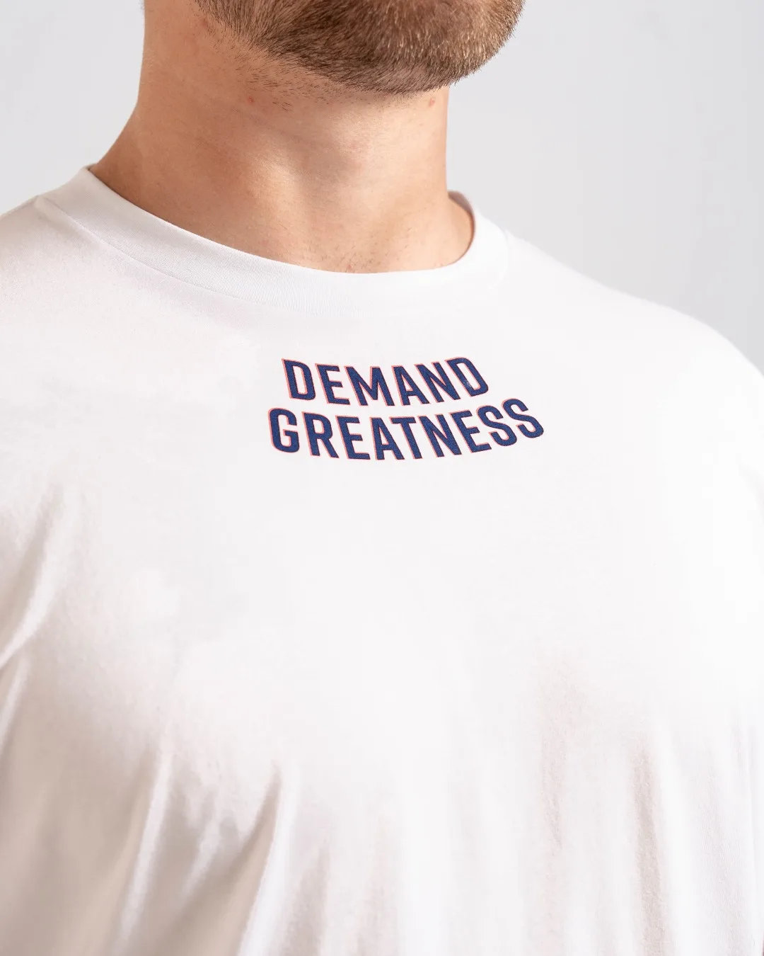 New GYM Demand Greatness True-Fit Men's Meet Shirt High-end Luxury Unisex Style Both of Men and Women