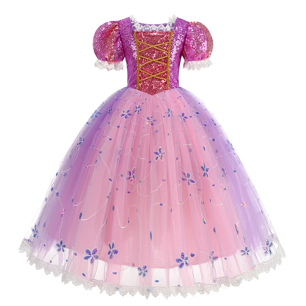 Girls Costume Princess Dress Up Party Vestidos Halloween Cosplay Costume Kid Birthday Party Gift Dress
