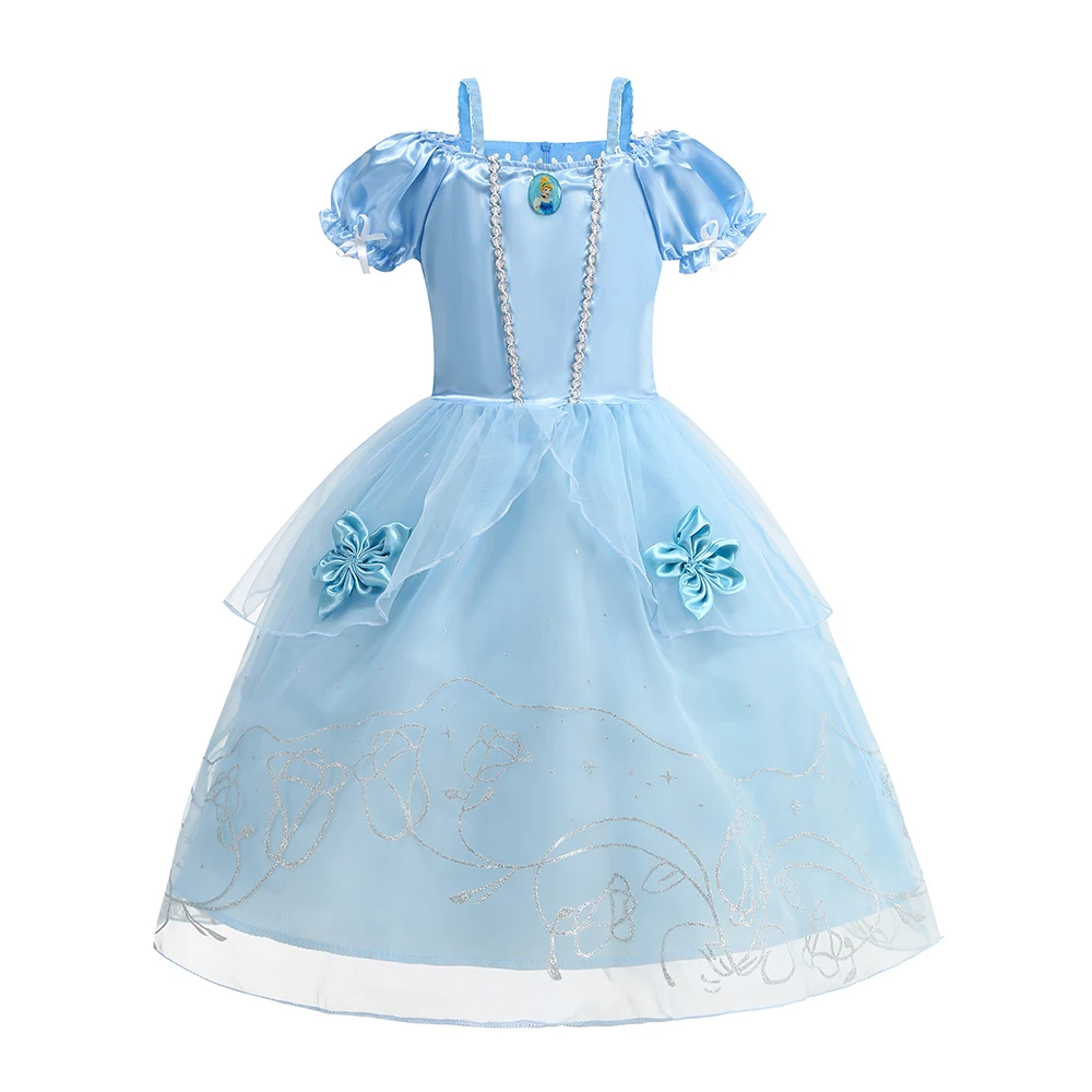 Girls Costume Princess Dress Up Party Vestidos Halloween Cosplay Costume Kid Birthday Party Gift Dress