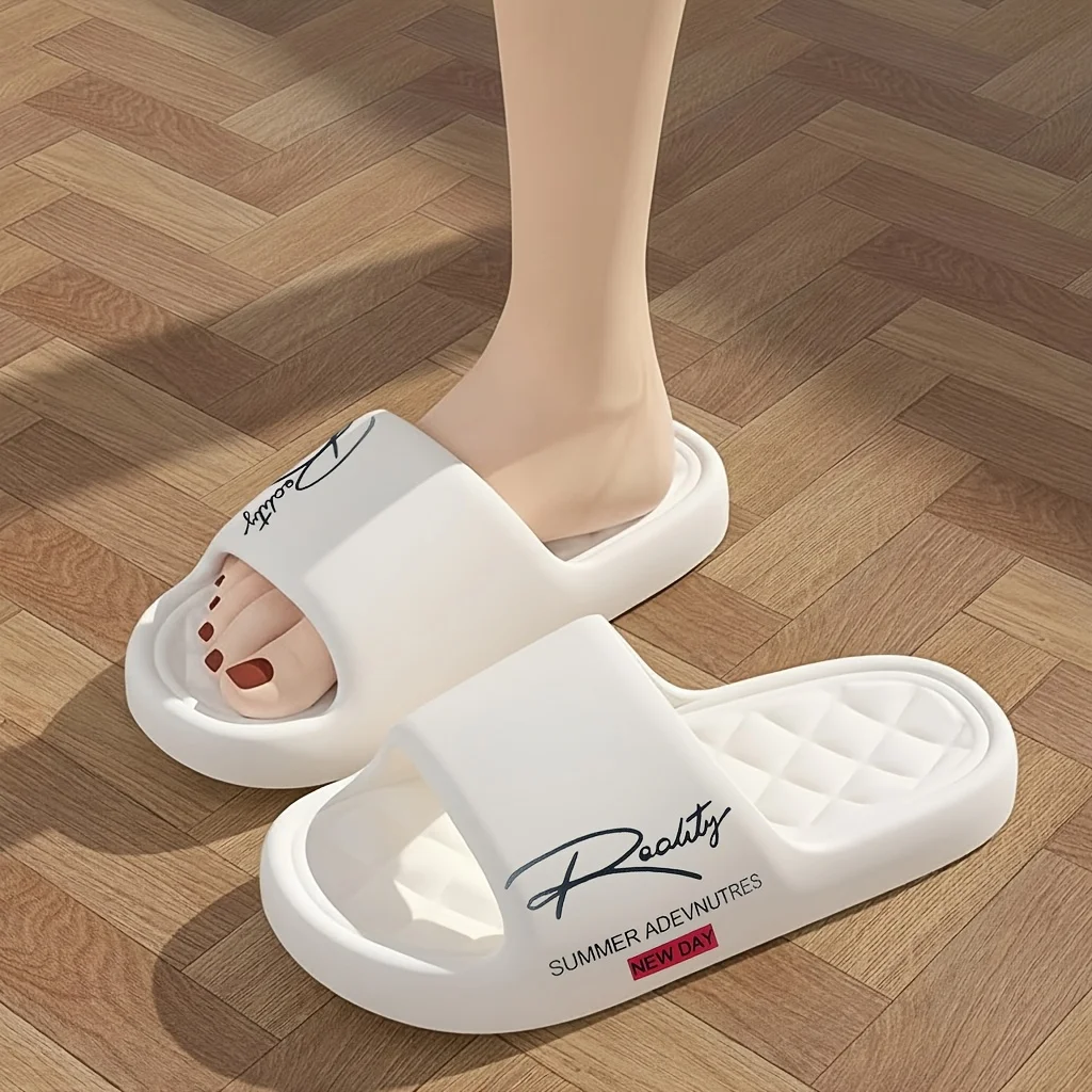 Women's Comfortable Slippers, Non-slip, Quick-drying, Quiet, Soft Sole, Bathroom & Home Wear, Casual, Made of EVA Material