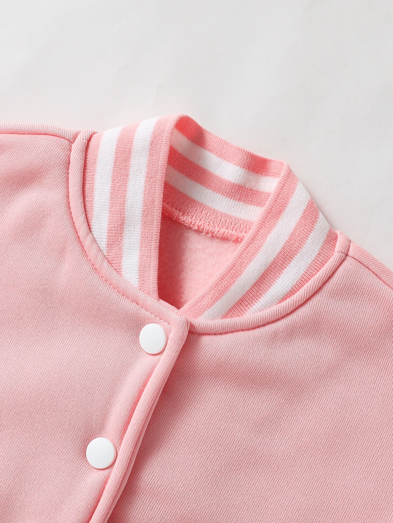 Capybara Strawberry Print Children's Baseball Jacket, Girls' Casual Button Jacket, Spring and Autumn Clothing
