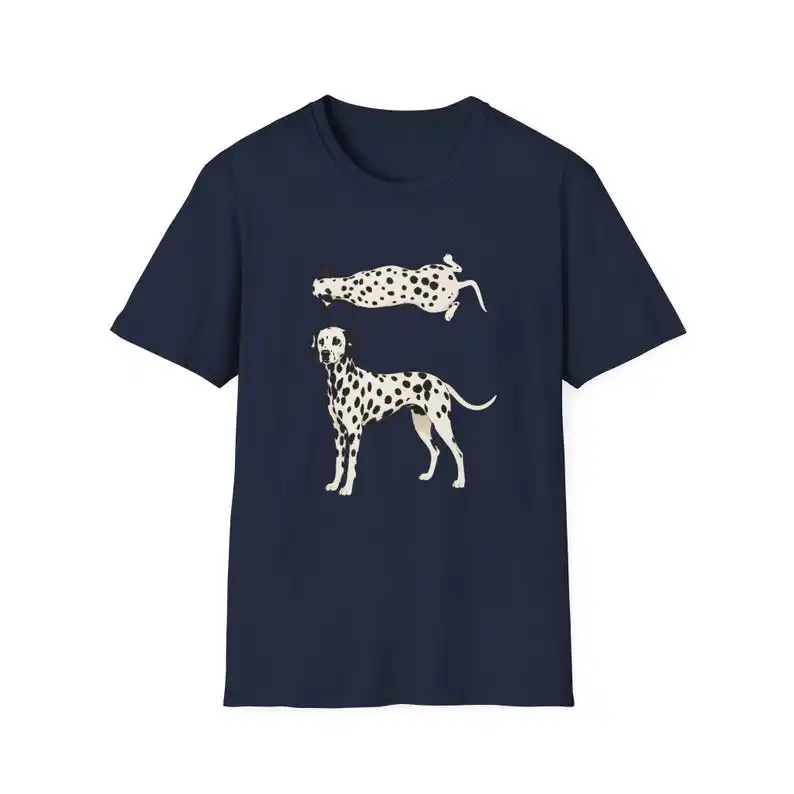 Spotted Dog T shirt personality Clothes Year round clothing Oversized Couples Unisex Y2k Short Sleeves Classic Casual soft tees
