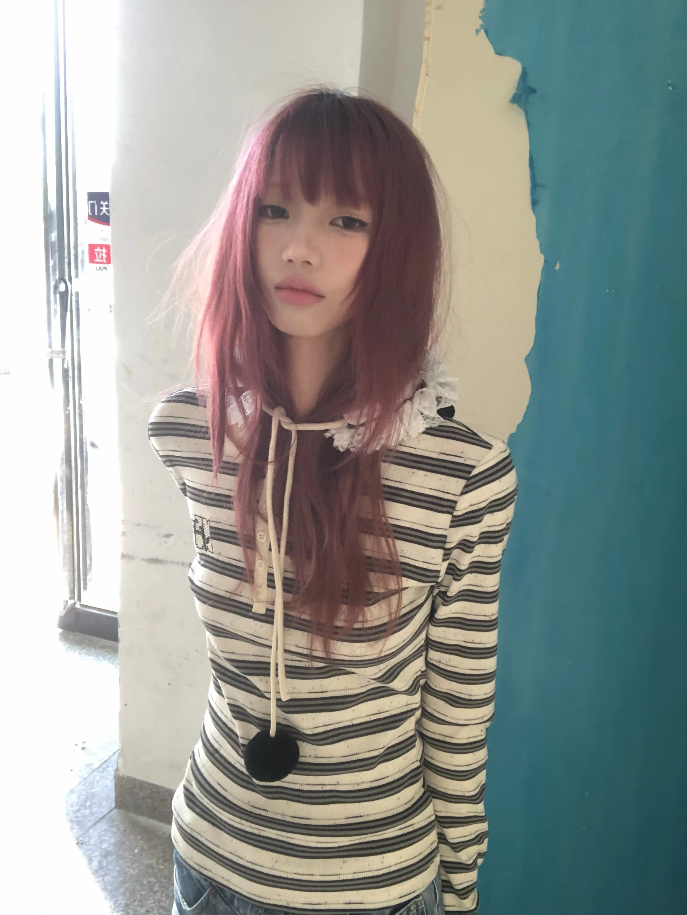 Karrram Japanese Y2k Striped Knit T-shirt Vintage Harajuku Long Sleeve Knitted Tops Korean 2000s Style Knitwear American Retro