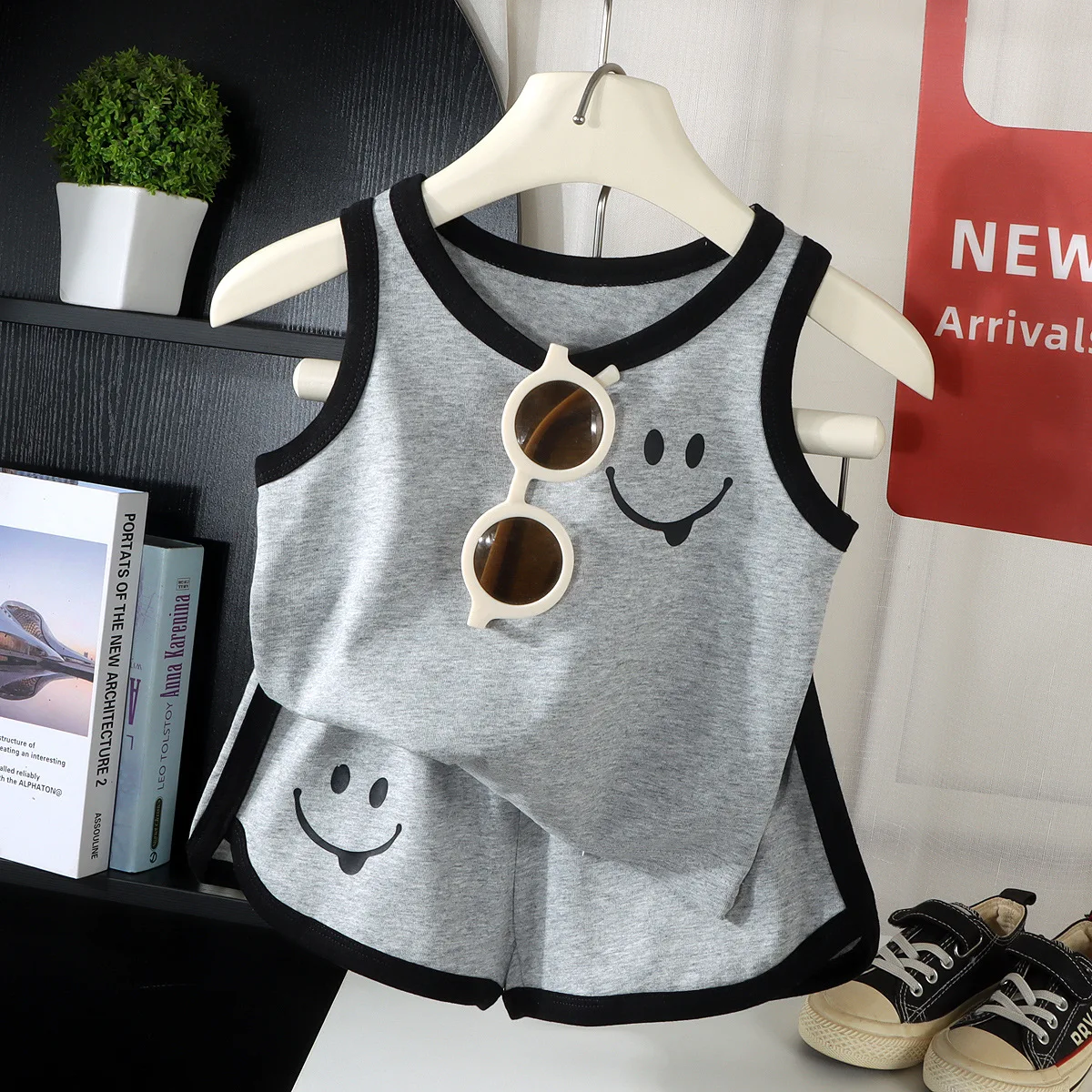 Children Sets Kids Clothes Boys Vest Suit Summer Children Clothing Cotton T-shirts Shorts Tanks Top Sleeveless