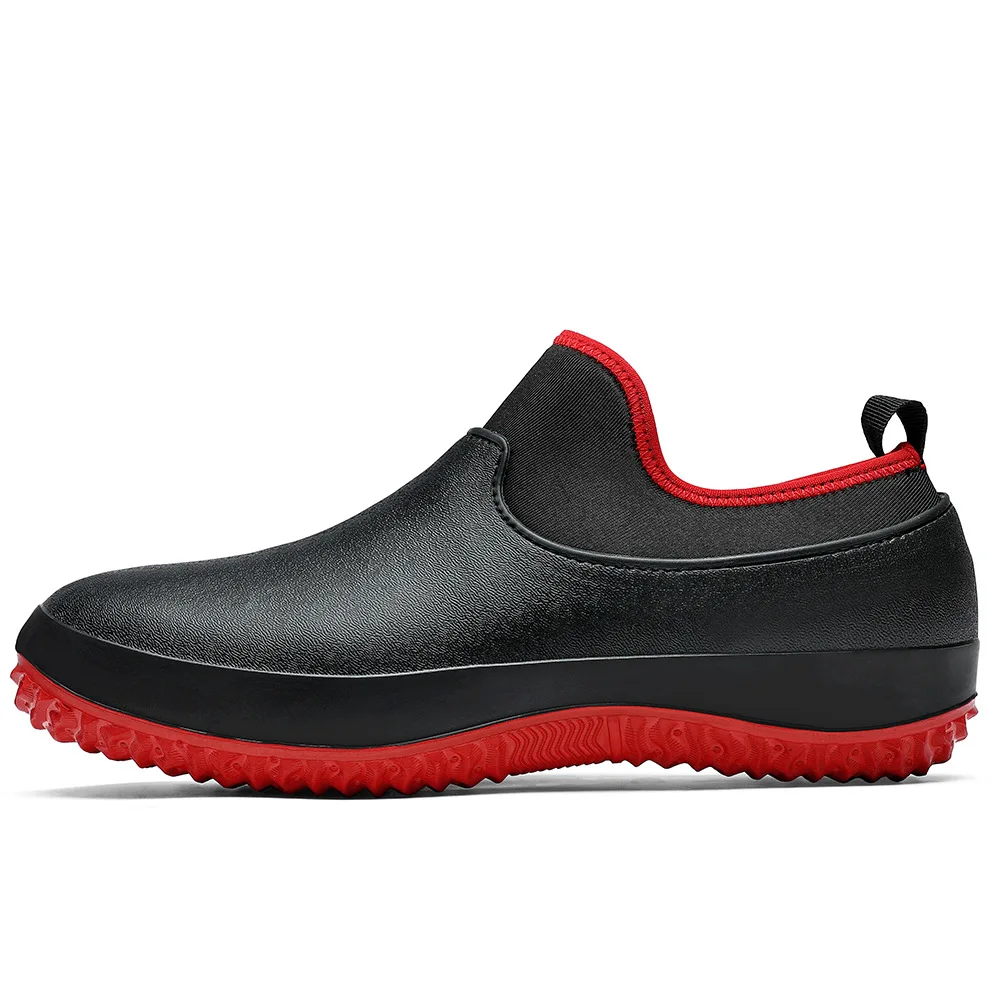 Men Chef Shoes Non Slip Work Sneakers Breathable Slip on Unisex Clogs Women Casual Walking Rain Shoes Plus Size 2024