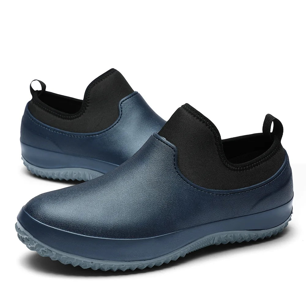 Men Chef Shoes Non Slip Work Sneakers Breathable Slip on Unisex Clogs Women Casual Walking Rain Shoes Plus Size 2024
