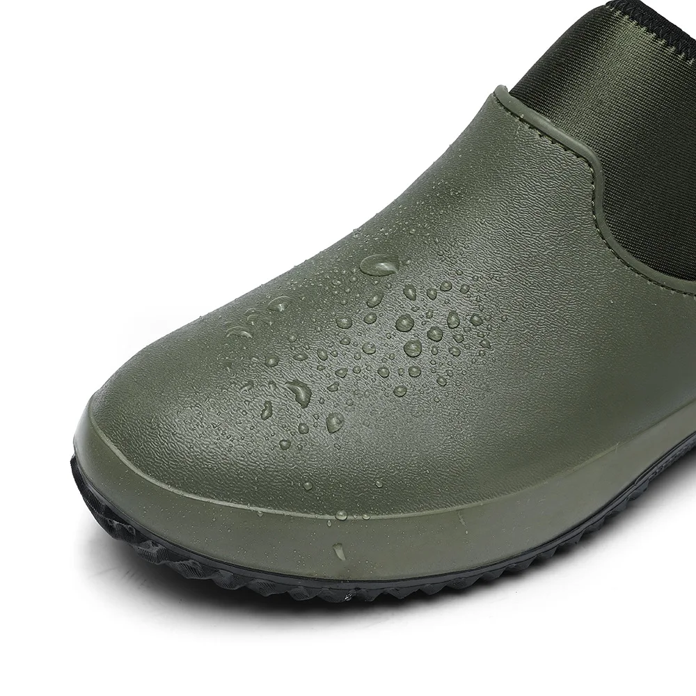 Men Chef Shoes Non Slip Work Sneakers Breathable Slip on Unisex Clogs Women Casual Walking Rain Shoes Plus Size 2024