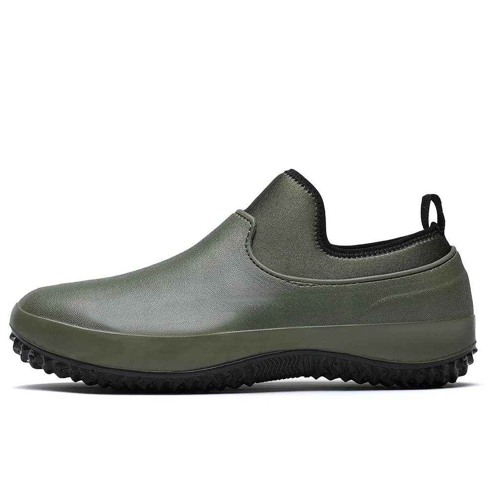Men Chef Shoes Non Slip Work Sneakers Breathable Slip on Unisex Clogs Women Casual Walking Rain Shoes Plus Size 2024