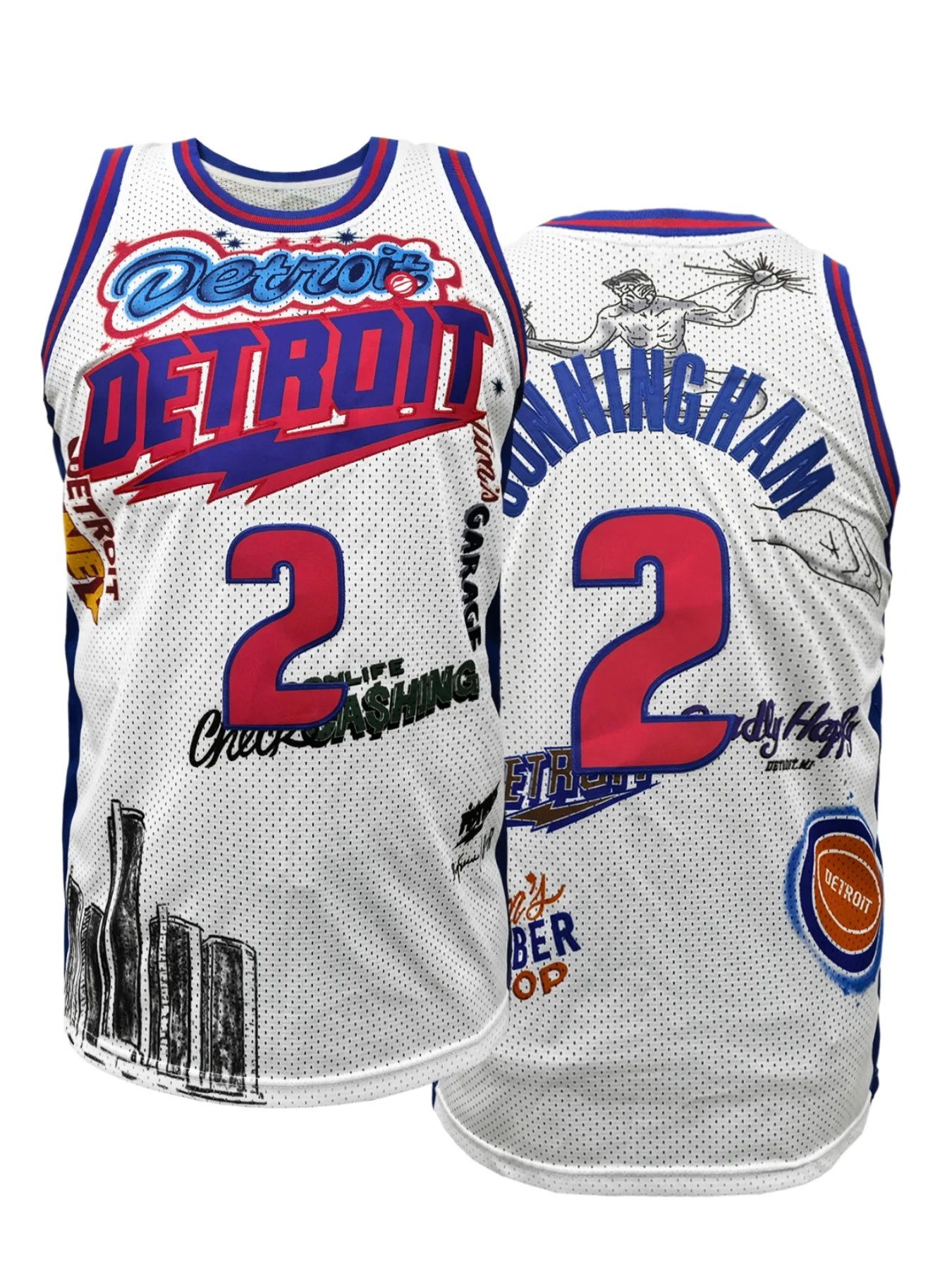 2026 Summer Men's Fast Dry Breathable Sleeveless Basketball Jersey Fashion Kids Vest Graffiti Print Athletic Tank Top Streetwear