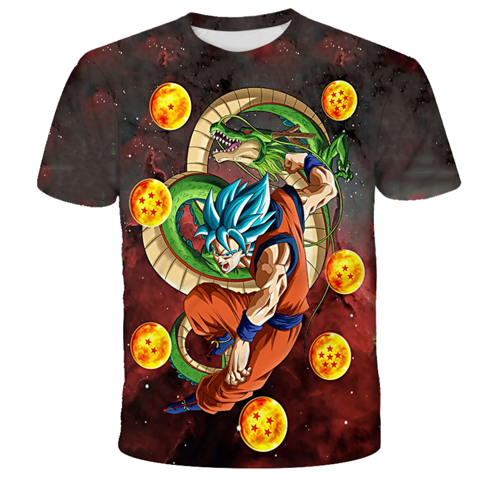 Dragon Ball Super Goku SSJ Power Up 3D Quick Dry T-Shirt Adult Kids Sports Casual DBZ Merch Summer Outdoor Fashion Streetwear